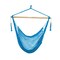 Bliss Hammocks 40" Island Rope Hammock Chair w/ Hanging Hardware & Spreader Bar, Hand-Woven (Light Blue) BHC-412LB - alternate 1